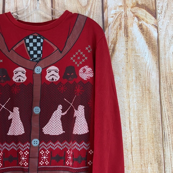 💙Star Wars Christmas Sweatshirt Size M - Picture 2 of 13